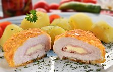 Kuřecí Cordon Bleu smažené